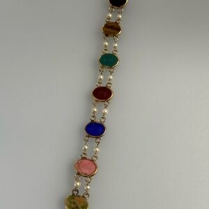 Gold and Black Minimalist Bracelet